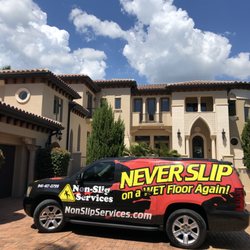 Non-Slip Services - Visiting with new client.
