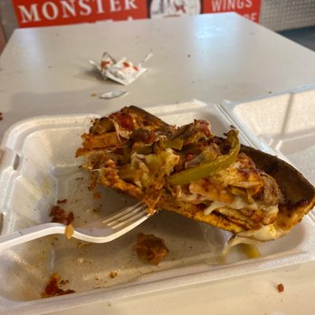 Monster Pizza - This pizza is literally 3 pizzas on top of each other it's insane - Pizza Near Me - Tampa Bay, Florida Monster Pizza - This pizza is literally 3 pizzas on top of each other it's insane - Pizza Near Me - Tampa Bay, Florida