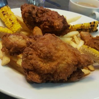 Colony Diner - Really interesting corn ..was cut into pieces and grilled - Diners Near Me - East Meadow, New York