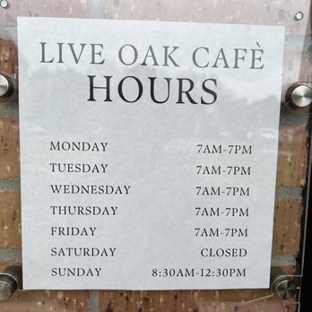 Live Oak Cafe - Current hours - Coffee & Tea Near Me - Angleton, Texas