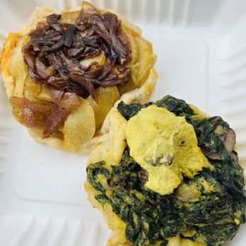 Harmony Bakery - Roasted Potato/Onion Galette Tart, Spinach Mushroom Tart - Gluten-Free Near Me - Baltimore, Maryland