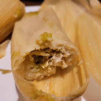 Fogata Mexican Restaurant - Inside of Chicken Tamale - Mexican Near Me - Hartford, Connecticut
