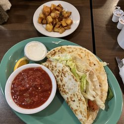 Pony Island Restaurant - Tex-Mex Pancakes and Hash Browns