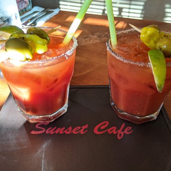 Sunset Cafe & Loose Wolf Saloon - Bloody Mary's for $7.50 each. - American Near Me - Cle Elum, Washington