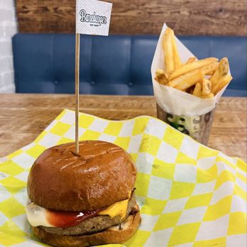 Bareburger - Upper West Side - Impossible Standard with fries - American Near Me - New York, New York Bareburger - Upper West Side - Impossible Standard with fries - American Near Me - New York, New York