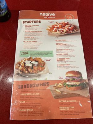 Menu photo 1 Native Grill & Wings Tucson, AZ Menu photo 1 Native Grill & Wings Tucson, AZ