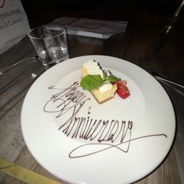 Complimentary Anniversary Dessert