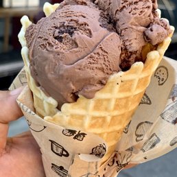 Scoop Chocolate Ice Cream