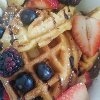 Platform 909 - Had to order another yummy waffle and chai tea latte - Coffee & Tea Near Me - Chino Hills, California