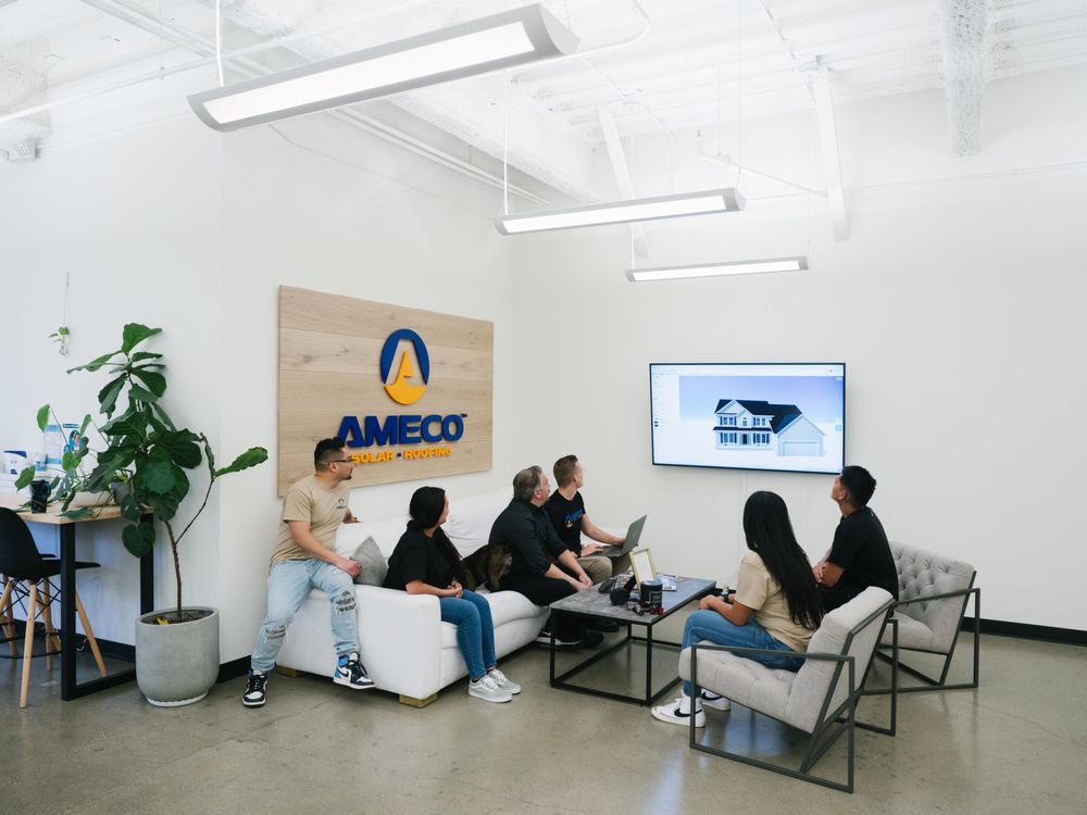 Slide of AMECO Solar & Roofing