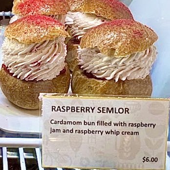 Byen Bakeri - Raspberry Semlor - Bakeries Near Me - Seattle, Washington Byen Bakeri - Raspberry Semlor - Bakeries Near Me - Seattle, Washington