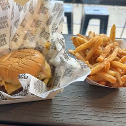Their cheeseburger with Beef Tallow fried fries