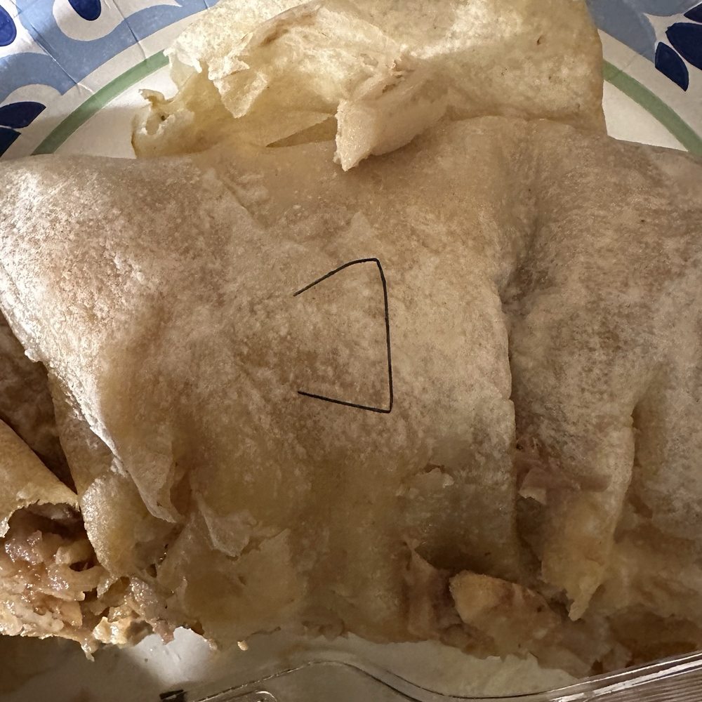 El Farolito - Burrito with staple I found inside - Mexican Near Me - San Francisco, California El Farolito - Burrito with staple I found inside - Mexican Near Me - San Francisco, California