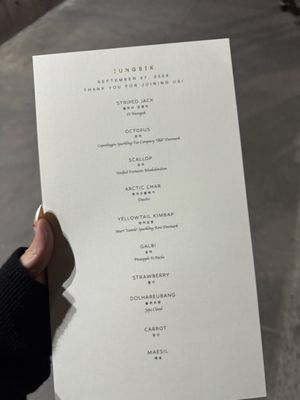 Menu photo 7 Jungsik New York, NY