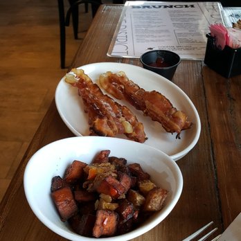 The District - Mixed potato home fries & bacon- yum - American Near Me - Providence, Rhode Island The District - Mixed potato home fries & bacon- yum - American Near Me - Providence, Rhode Island