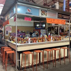 Mercado Hidalgo - Hot sauce anyone?  This array is jaw-dropping!