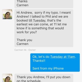 A Clean Break - This is not a confirmation.  They did not show up and then told me I didn't confirm with them... - Office Cleaning Near Me