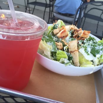 CoreLife Eatery - Cob salad and fresh squeezed cranberry cayenne lemonade. - Salad Near Me - Syracuse, New York CoreLife Eatery - Cob salad and fresh squeezed cranberry cayenne lemonade. - Salad Near Me - Syracuse, New York