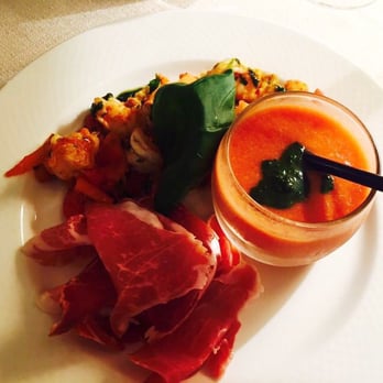 Le Poème - Gazpacho, ham and shrimps - Restaurants Near Me - Grignan, 26