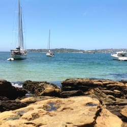 Obelisk Beach - Ferries go past this little haven.