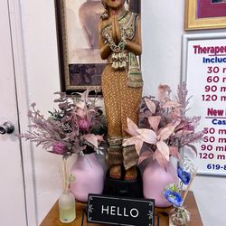 A Touch of Thai Massage - Decoration at the entrance, very Thai touch!