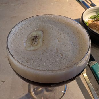 Eos & Nyx - Por la tarde. Kinda like a banana espresso martini with rum - Cocktail Bars Near Me - San Jose, California