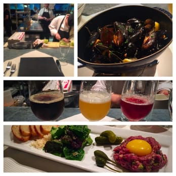 Beerbistro - Chef's table. Belgian White Mussels. Flight of Beer. Steak Tartare. - Bistros Near Me - Toronto, Ontario Beerbistro - Chef's table. Belgian White Mussels. Flight of Beer. Steak Tartare. - Bistros Near Me - Toronto, Ontario