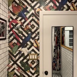 Wallpaper by Divine Savages The wallpaper goes well with my Bowie shower curtains.