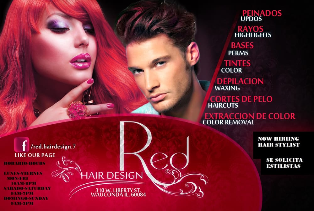 Red Hair Design Logo