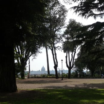 Pincio - St Peter's Basilica dome as seen from the gardens of the Pincio - Landmarks & Historical Buildings Near Me - Rome, RM