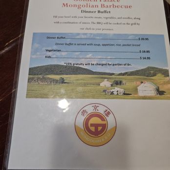 Golden Palace Mongolian BBQ - Menu 1/2 as of March 2026 - Mongolian Near Me - Pasadena, California Golden Palace Mongolian BBQ - Menu 1/2 as of March 2026 - Mongolian Near Me - Pasadena, California