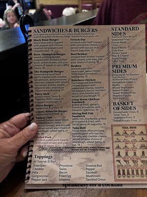 Menu photo 4 Big Chief Roadhouse Wildwood, MO