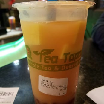 Q Tea Tapas - Grapefruit yakult tea - Bubble Tea Near Me - Fort Lee, New Jersey
