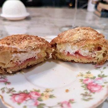 Troubadour - Dessert (cut in half for effect) - Bakeries Near Me - Healdsburg, California