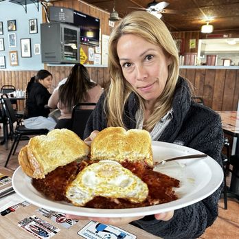 Halfway House Cafe - Corned Beef Hash One Egg Toast - American Near Me - Santa Clarita, California Halfway House Cafe - Corned Beef Hash One Egg Toast - American Near Me - Santa Clarita, California