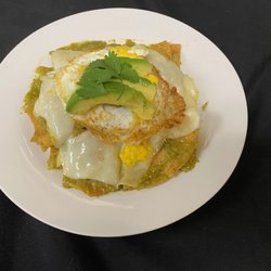 Super Pollo - Chilaquiles, eggs, Avocado & Cheese, add meat extra charge