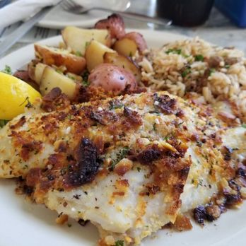 Doc's Seafood & Steaks - Crab stuffed flounder. Flounder was to fishy. Crab stuffing was a mix of crab which was not a lot and a mix of sooner filler. - Seafood Near Me - Corpus Christi, Texas