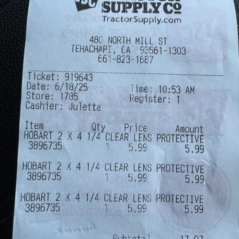 Tractor Supply - Department Stores Near Me - Tehachapi, California
