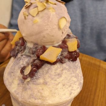 Snowy Village - Ube Bingsoo - Shaved Ice Near Me - Seattle, Washington Snowy Village - Ube Bingsoo - Shaved Ice Near Me - Seattle, Washington