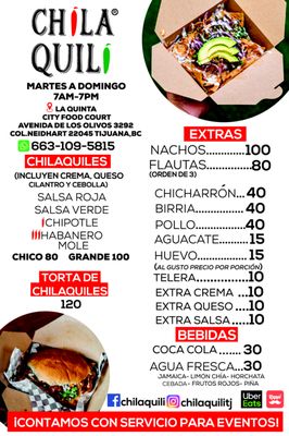 Menu photo 1 Chilaquili Tijuana, BCN
