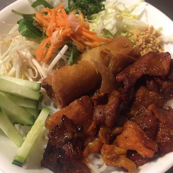 Pho Ever - Gardena - [ - ] Bun Thit Nuong Cha Gio (BBQ pork and egg rolls with vermicelli noodles) - Vietnamese Near Me - Gardena, California
