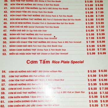Quan Bun Ban Mai - menu page 2 - Vietnamese Near Me - Westminster, California Quan Bun Ban Mai - menu page 2 - Vietnamese Near Me - Westminster, California