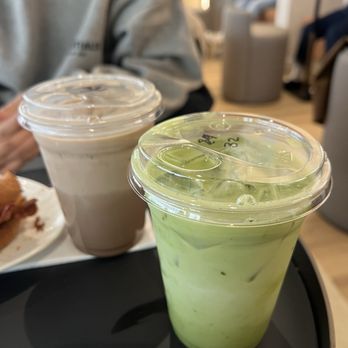 River Roux - Matcha and mocha iced lattes - Cafes Near Me - Chicago, Illinois
