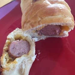 Peak Donuts - Jalapeno cheese pig in a blanket, delicious.