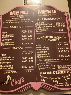 Menu photo 2 Chef's Restaurant Buffalo, NY