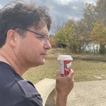 Starbucks - sitting by the river enjoying our coffee - Coffee & Tea Near Me - Kerrville, Texas Starbucks - sitting by the river enjoying our coffee - Coffee & Tea Near Me - Kerrville, Texas