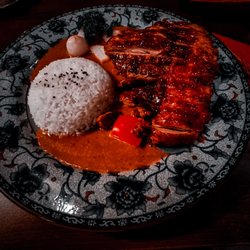 Takeshii's - Crispy Duck in coconut Curry sauce