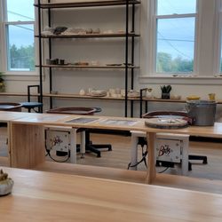 Centered Clay Studio - Row of wheels