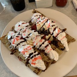 Strawberry and Banana Crepes