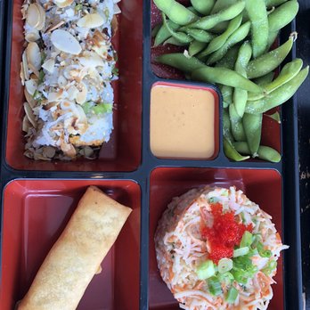 Kae Sushi - Bento Box A (honey moon roll) - Sushi Bars Near Me - Coral Gables, Florida Kae Sushi - Bento Box A (honey moon roll) - Sushi Bars Near Me - Coral Gables, Florida